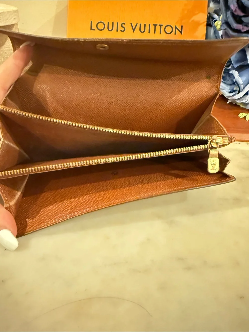 Louis Vuitton Brown Monogram Canvas Snap Wallet